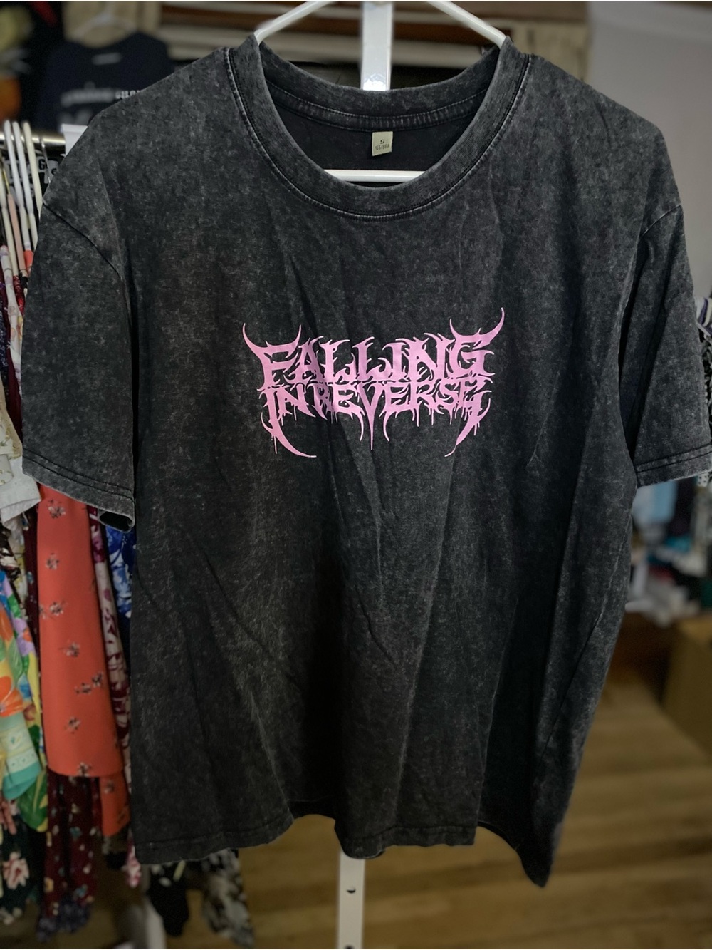 Falling in Reverse - Graphic Tee - Black with Pink Logo